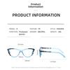 New Fashion Cat Eye Reading Glasses Unisex Ultralight Anti Blue Light Presbyopia Glasses High Definition Far Sight Eyeglasses