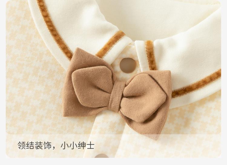 David Bella Newborn Cotton Crawler Clothing Winter New Men's Treasure Pure Cotton Antibacterial and Mite Proof Jumpsuit