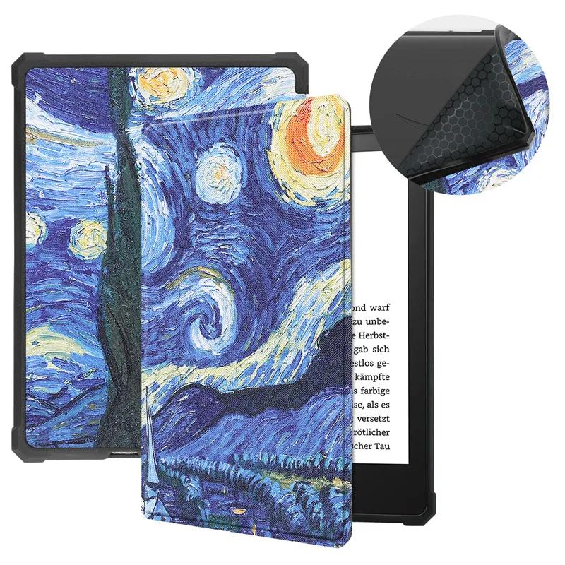 Tablet For Kindle Paperwhite 2021 Cover 11th Gen 6.8 inch Print PU Leather TPU Funda For Paperwhite 5 Case 2021 Kids Caqa + Pen