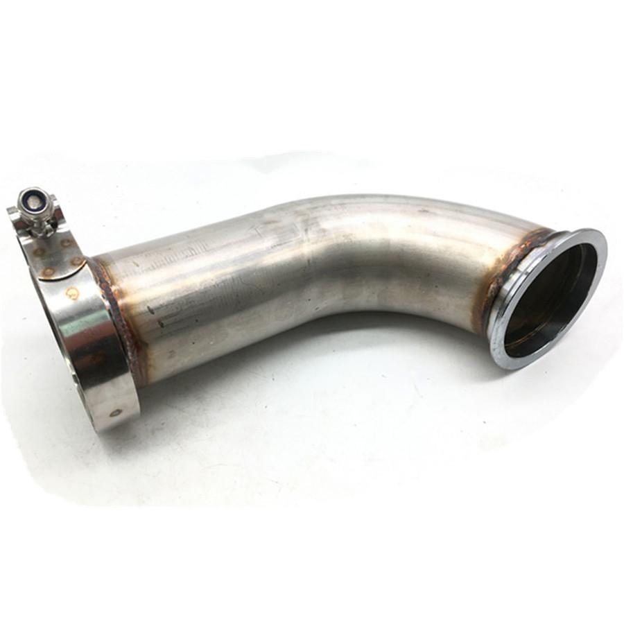 3" 90stupňové Garrett V-Band s objímkou Potrubí Krátká noha 6" Univerzální downpipe