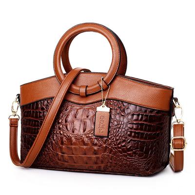 Dames Luxe Handtassen Damestassen Designer Crossbody Tassen Vrouwelijke Krokodil PU Lederen Handtas Dames Schoudertas Tote Retro Handtas