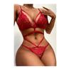 New Sexy Seduction Lace Underwear Erotic Underwear One-piece Women's Three Points