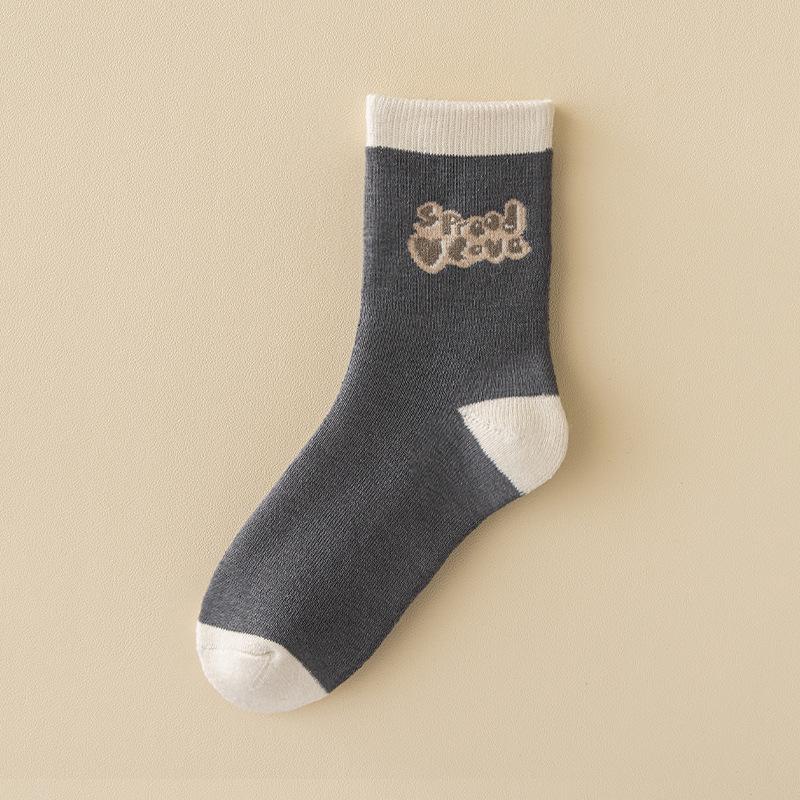 

Женские полосатые мультяшные носки для сна, теплые и толстые, для осени и зимы One Size