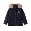 Tooling Parker cotton clothes women's winter design sense medium and long hooded big fur collar thickened loose cotton coat