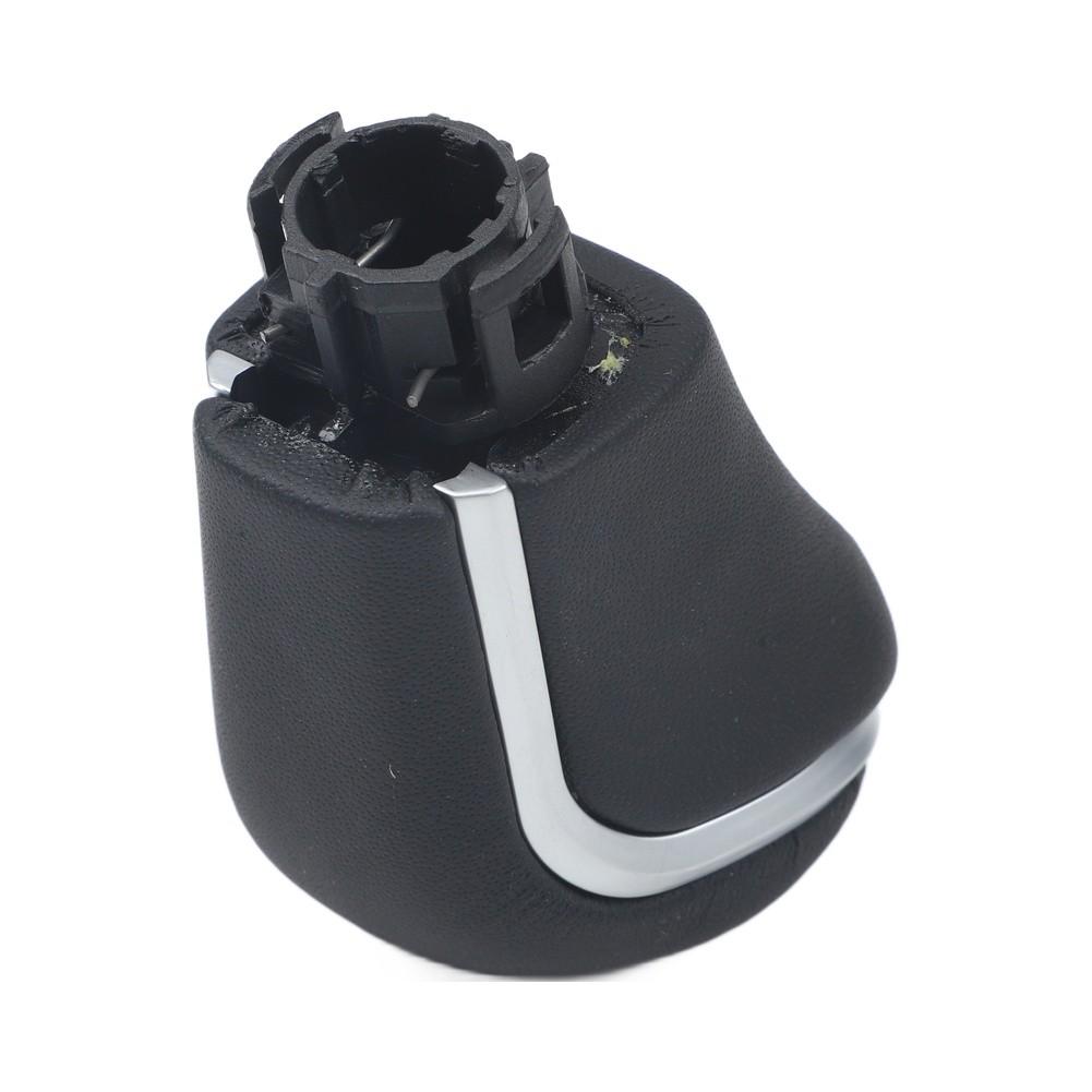 Vehicle Upgrade Black Leather Gear Shift Knob Shift Lever Modern Black Finish Sleek Aesthetics Direct Replacement China Mainland