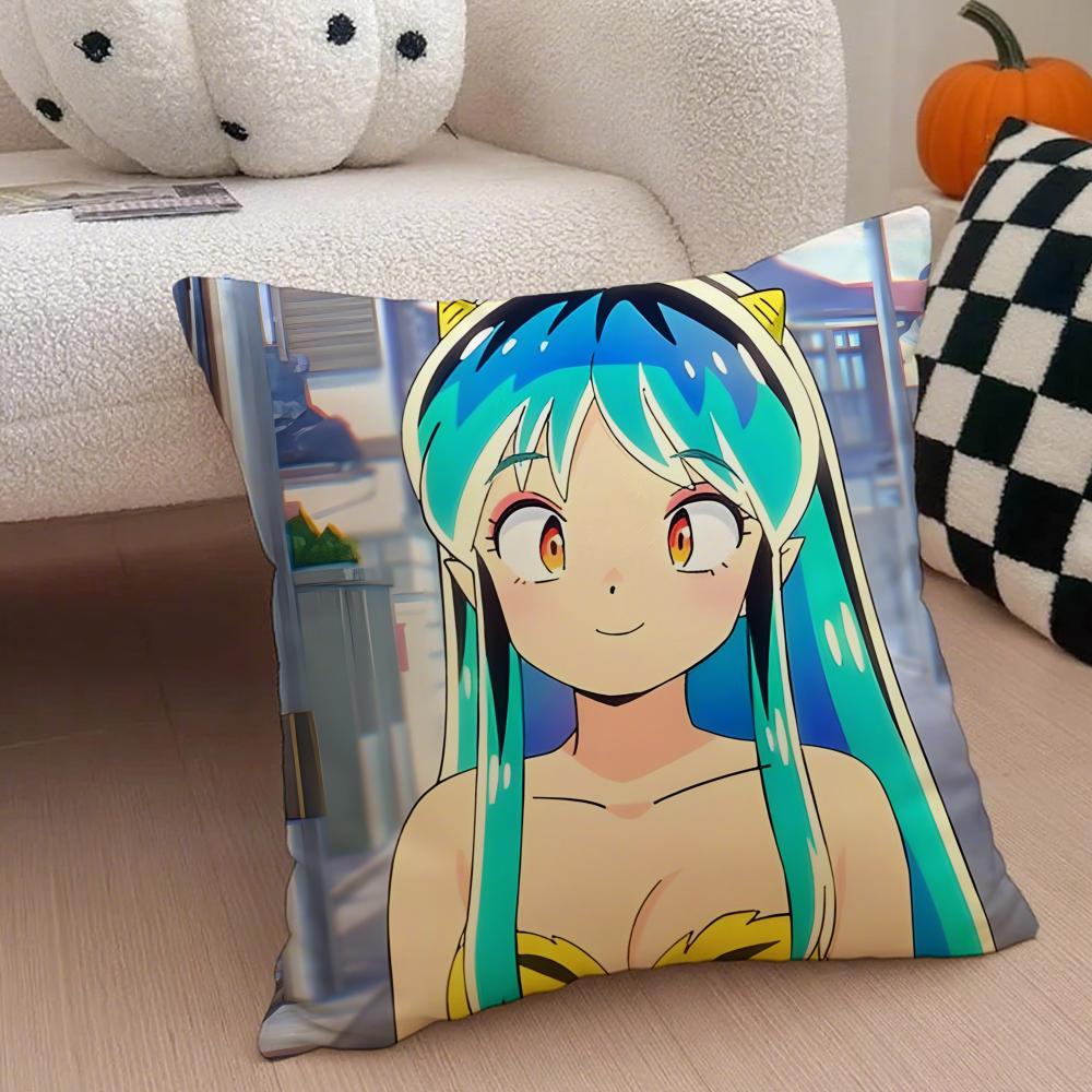 Anime Game UUruseiES YYatsuraS Cushion Cover Throw Pillow Cover Hidden Button Durable Polyester Chair Cushion