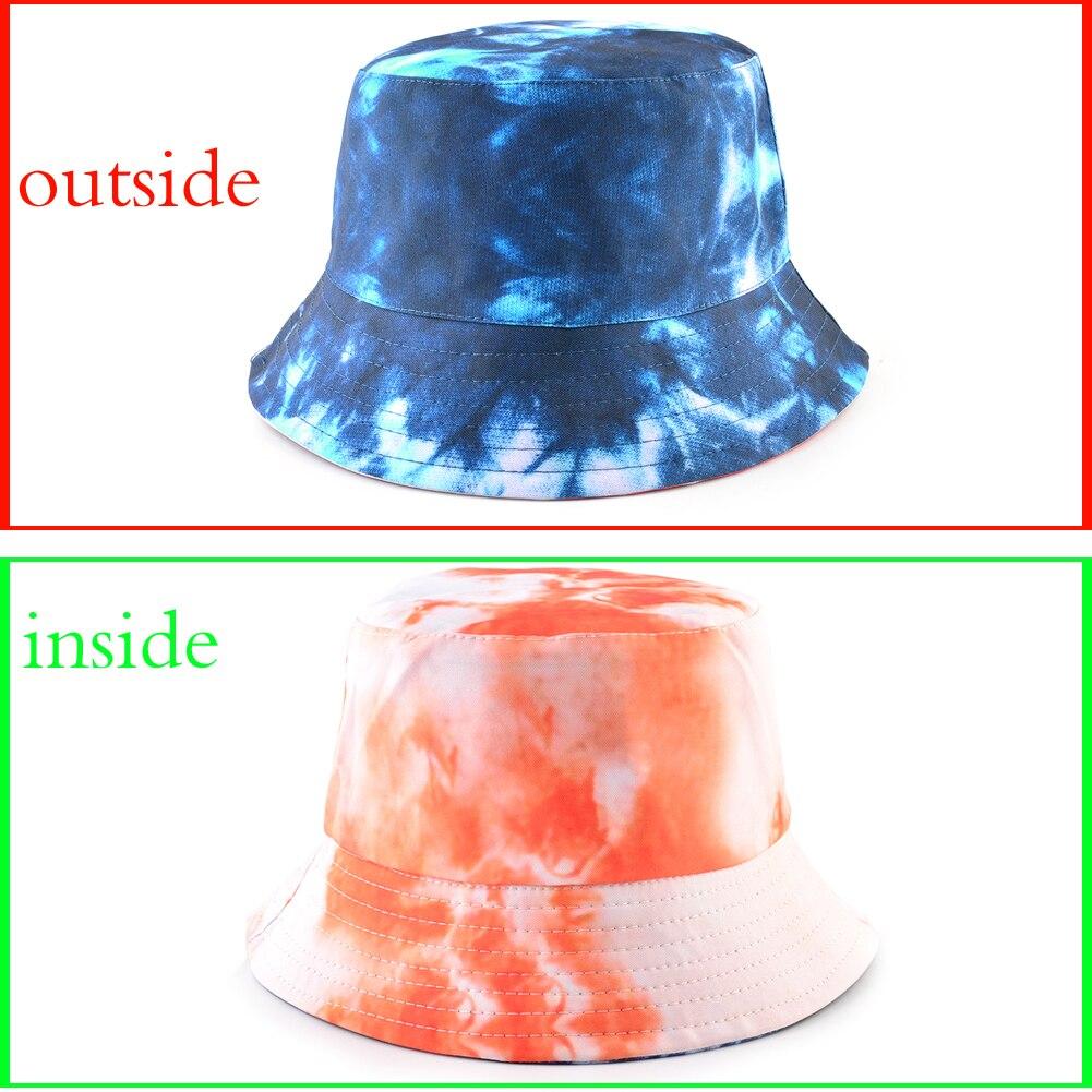 New Sun Hats For Men Women Double-sided Bucket Hat Four Seasons Outdoor Casual Beach Cap Fashion Ink Print Fisherman Caps Gorras
