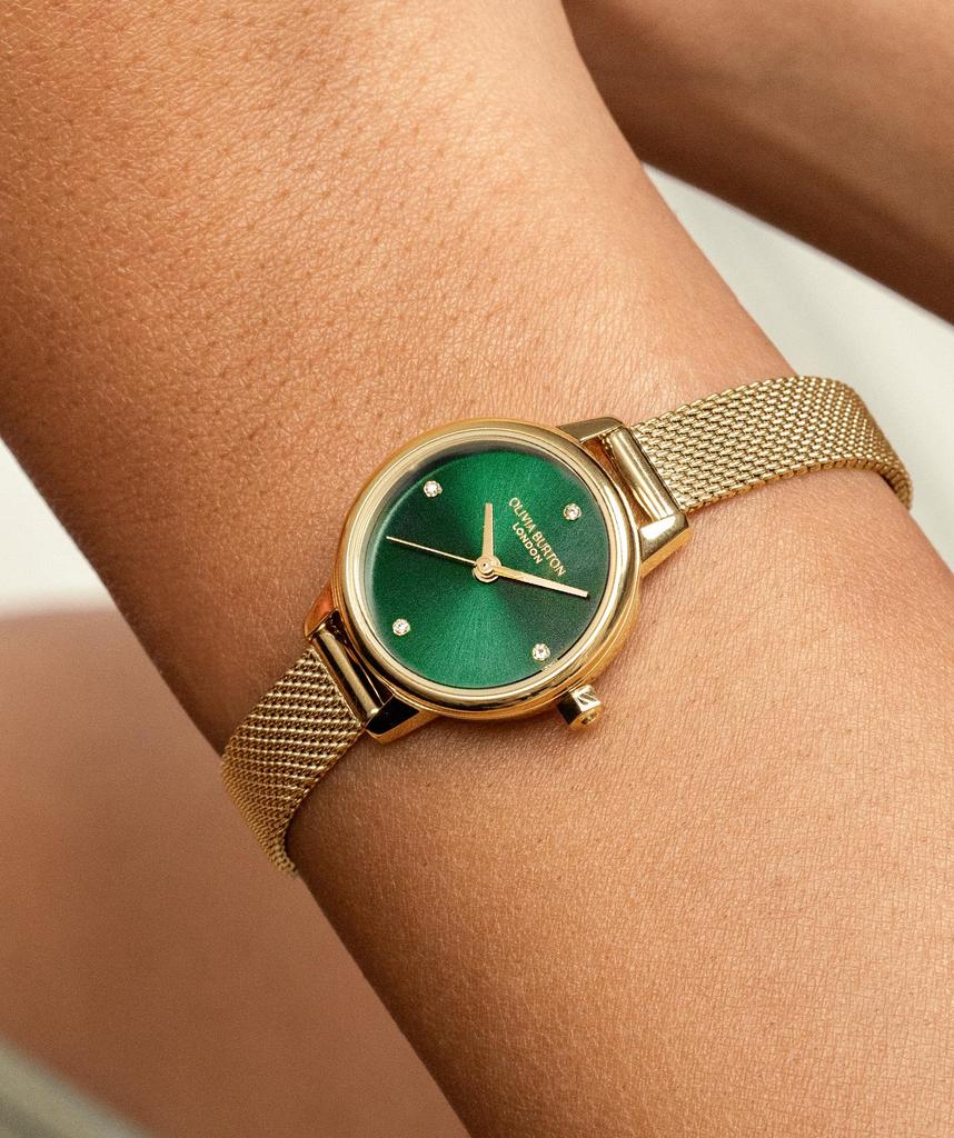 Authorized Dealer Olivia Burton Watch 24000246 Classic Mini Forest Green Gold Mesh 23mm [OLIVIA BURTON] Women's [CLASSICS] &