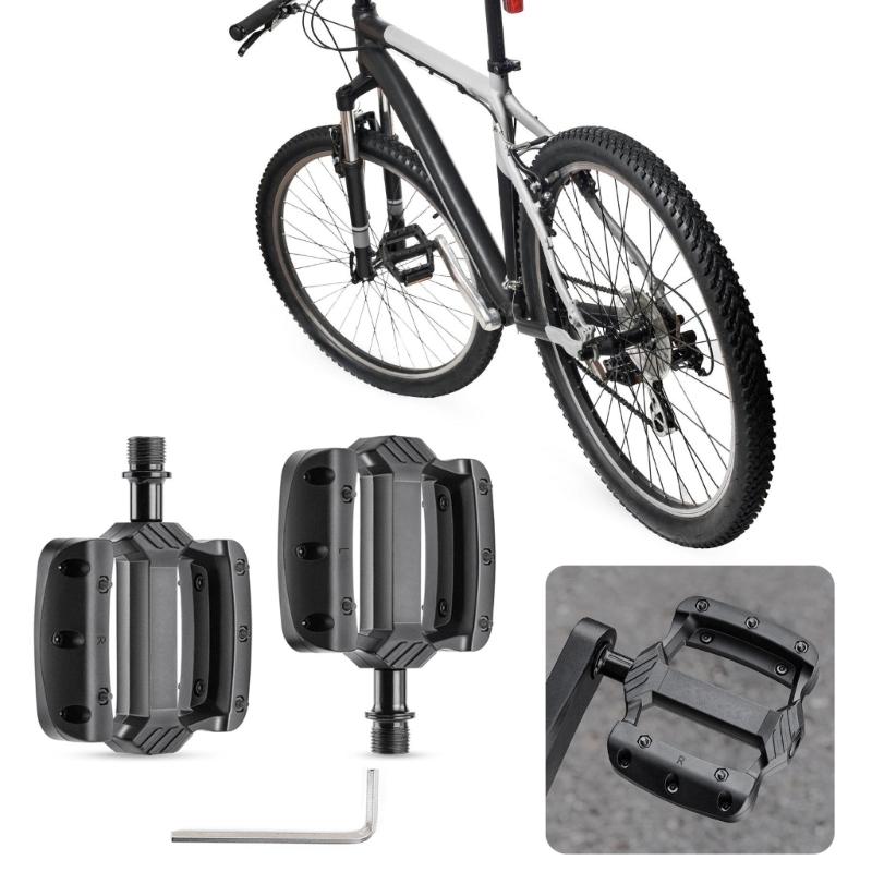 Light weight Bicycles Platform Pedals 3 Seal Bearings Nonslip Bicycles Pedals for Mountain Cycling Road Bicycles