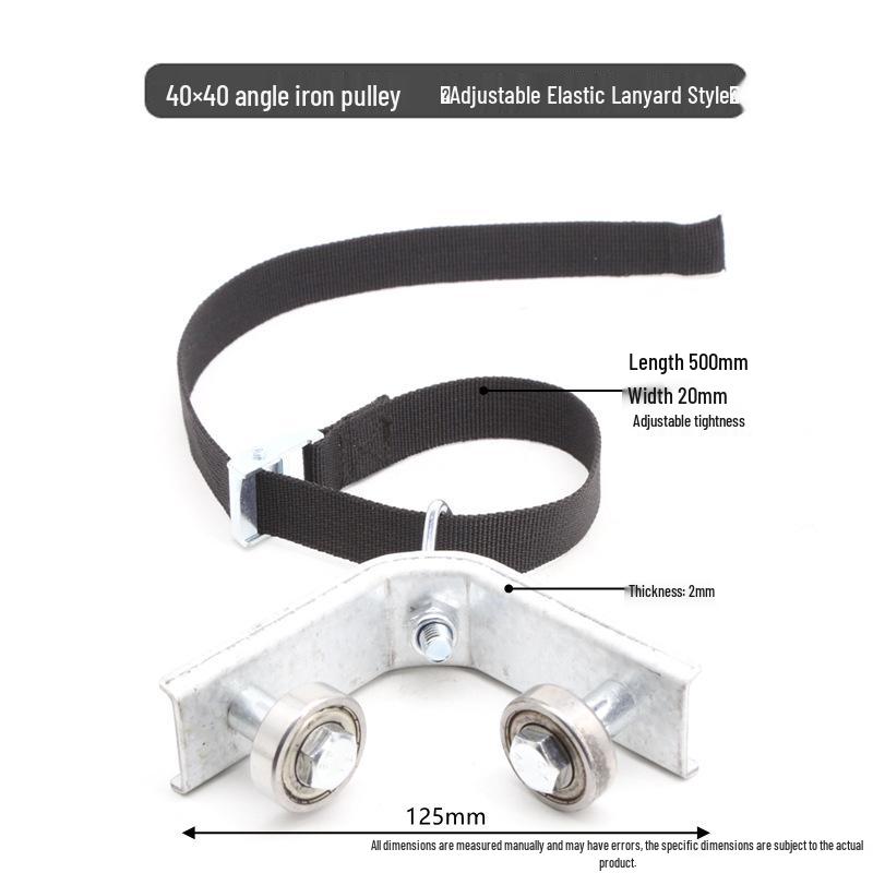 Gewächshausbewässerung Winkelstahlrolle mit Ösenlager Radwagen