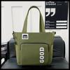School Bag New High Value Fresh Letter Satchel Couple Light Travel Make-up Class Large Capacity Messenger Bag