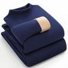 Camel Wool Fleece-Lined Underwear Set: Thick, Warm Base Layer for Women - Ideal for Autumn and Winter.