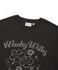 WACKY WILLY Women'S Big Lily Vintage Short Sleeve T-Shirt Charcoal