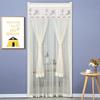 2023 Spring Double Layer Lace Door Curtain: Mosquito-Proof and Punch-Free for Bedroom Partitions