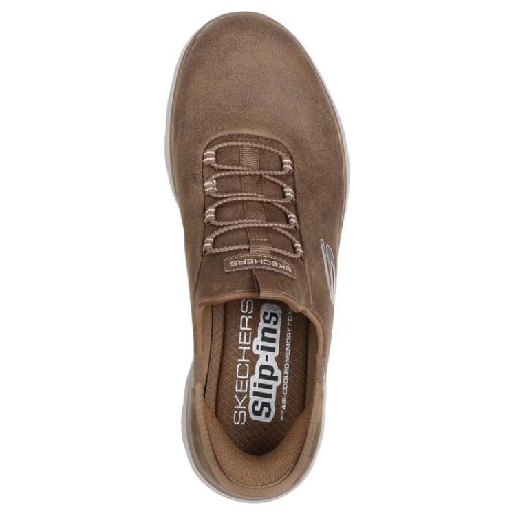 Skechers Slip-Ons Comfortable Versatile Low-Top Casual Shoes Women Sneakers Camel-Brown 150254-CML