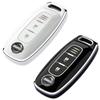 Kmwy New Nissan Smart Key Case Compatible Serena Sakura Note X-Trail Aura Elgrand Aria Skyline Sylphy Tiida Days Qashqai Key Cover (See Image)