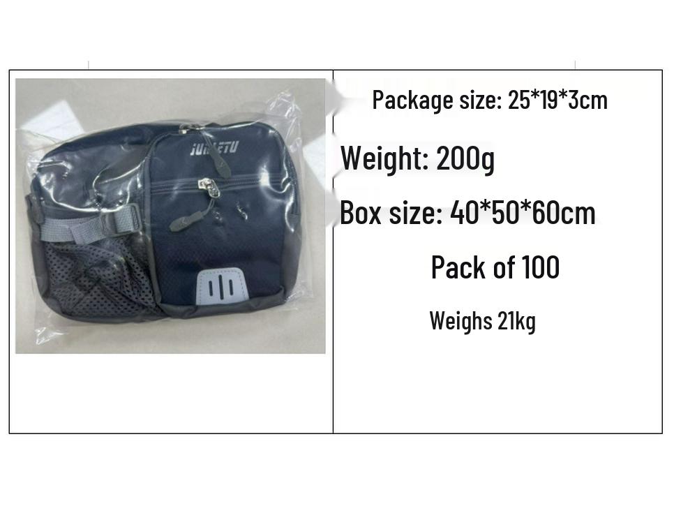 New Large Capacity Fitness Waist Pack with Water Bottle & Phone Holder for Outdoor Sports and Travel