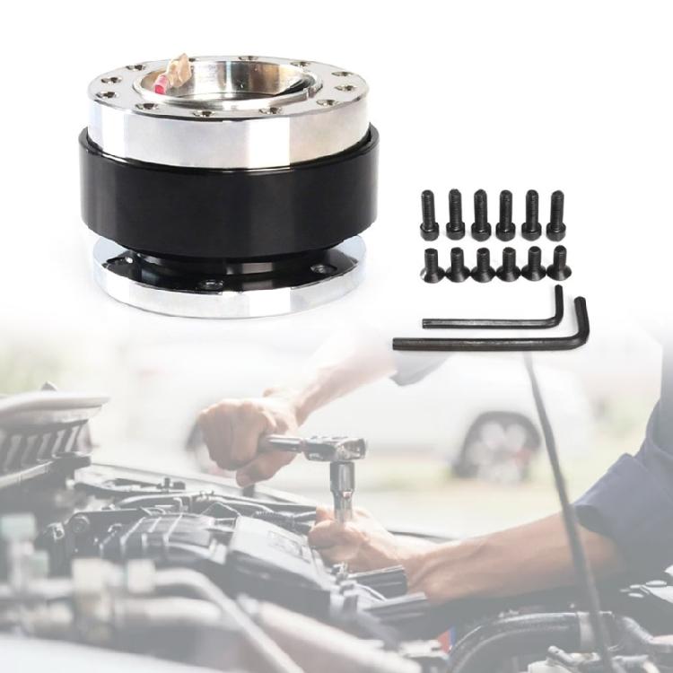 Mecanism Adaptor Bază Suport Volan cu Eliberare Rapidă din Aluminiu Instalare Ușoară Potrivit pentru Entuziaștii Motorsportului