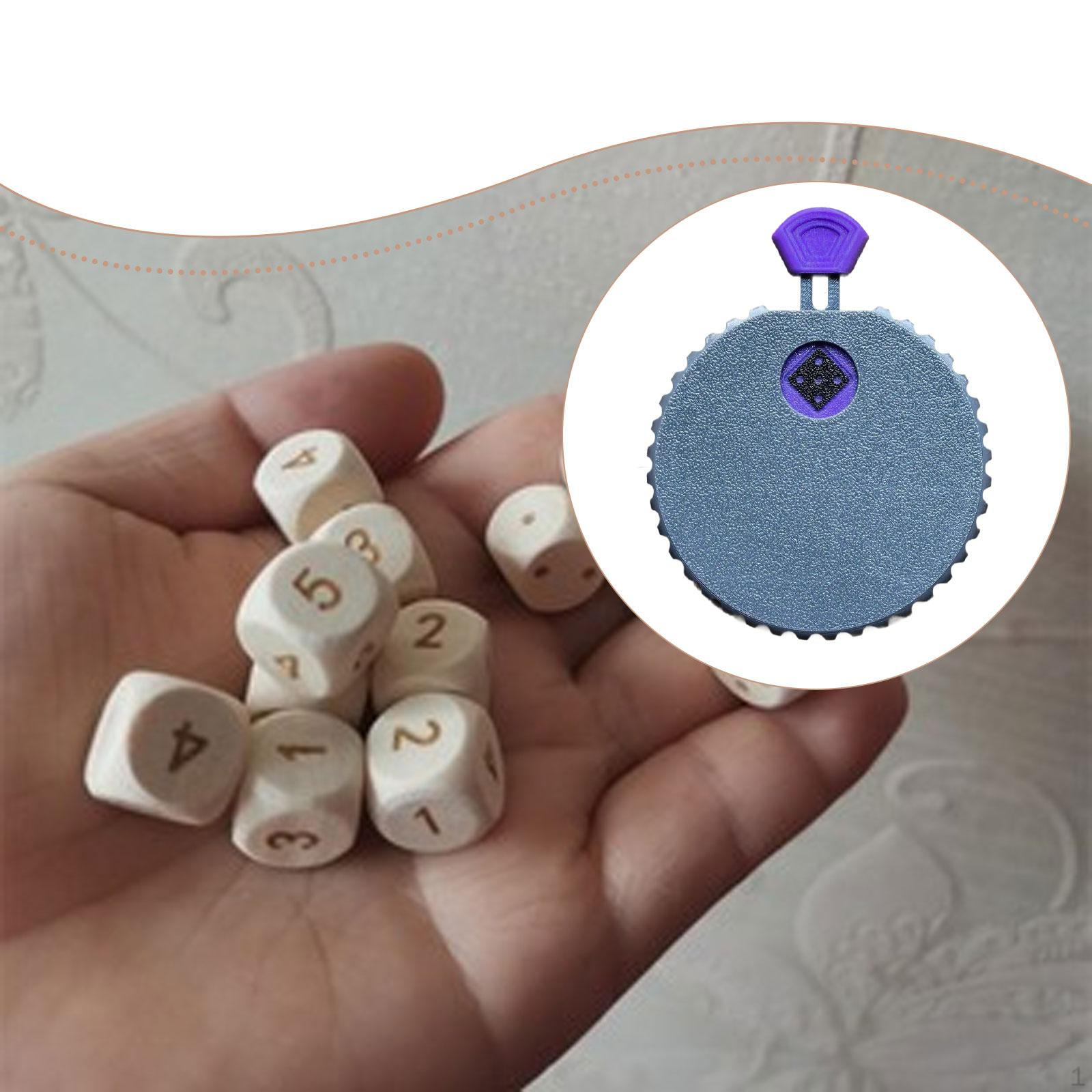 

Прочный механический аксессуар для кубиков для настольных игр фиолетовый