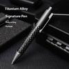 Clicks Type 0.5mm Medium Point Ball Pen Ballpoint Pen Smooth Writing Metal Oil Pen Office School Students Writing Gift