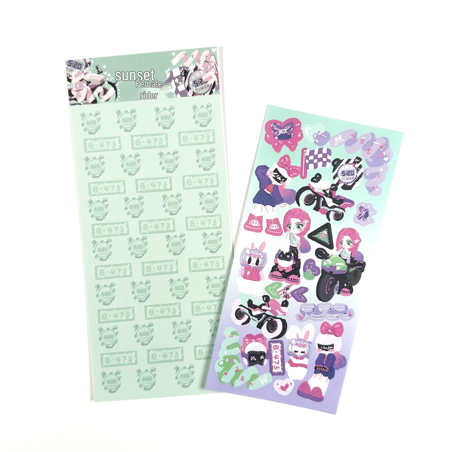 Coisini Japanese & Korean Style Cute Cartoon Girl Planner Stickers
