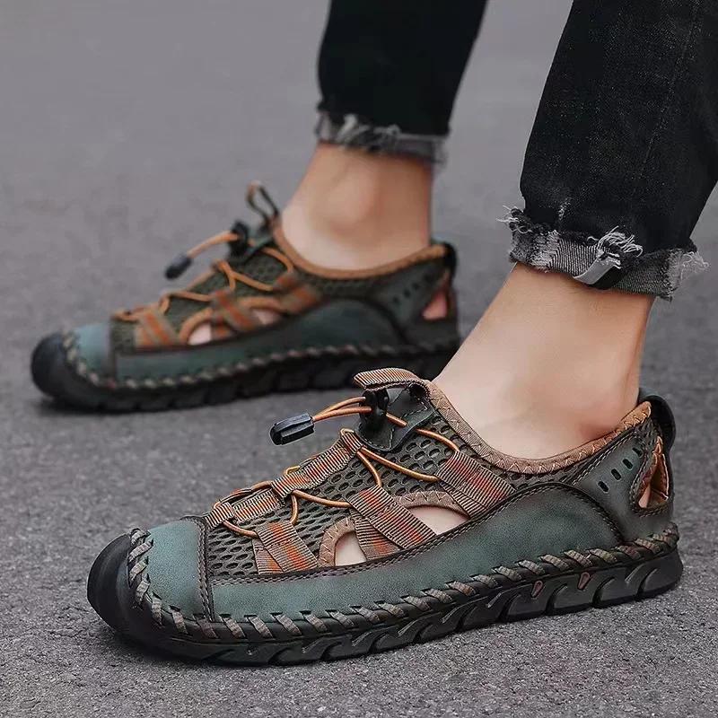 Platform Slippers for Men Sports Sandals for Men Leather Sandal Cheap Sandals Free Shipping Man Shoes Mens Summer Shoes Sale