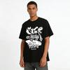 Street Graffiti Print Casual Top To The Sea Pacific Size XXL Pure cotton T-shirt