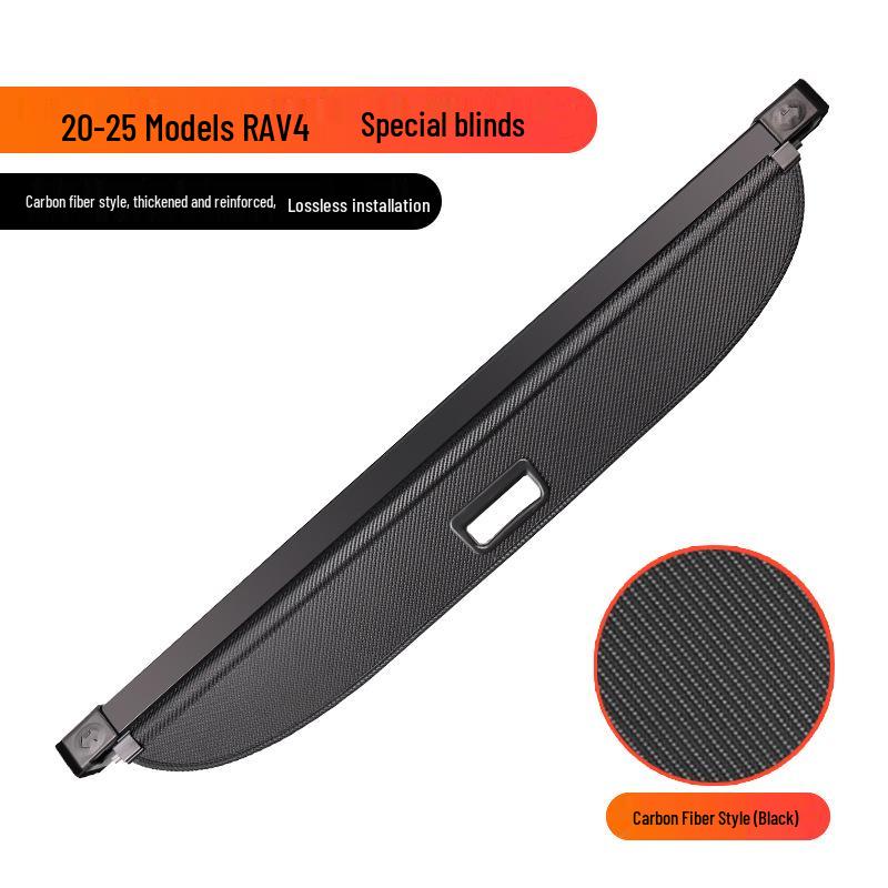 Compatible Rear Trunk Cargo Cover for Toyota RAV4 and Highlander