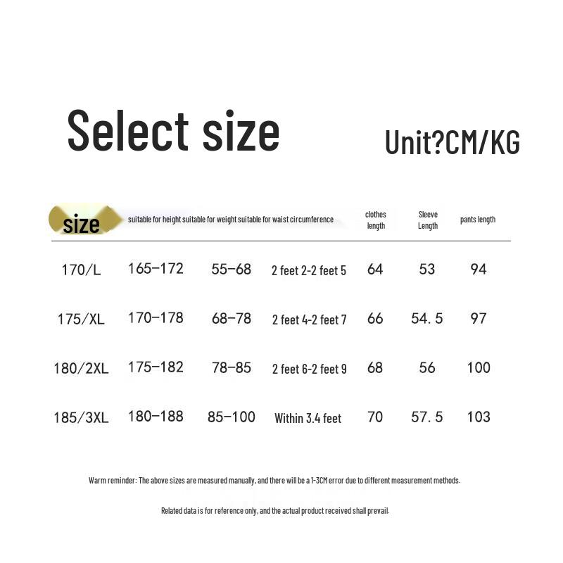 Men's Thin Thermal Underwear Set