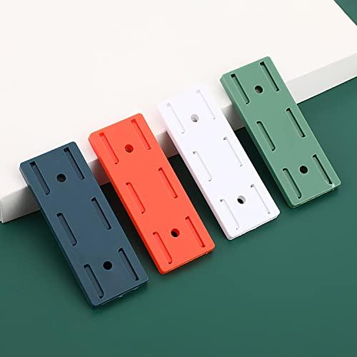 Non-punching self-adhesive plug holder 12 pcs desktop plug storage socket fixing wall cable manager