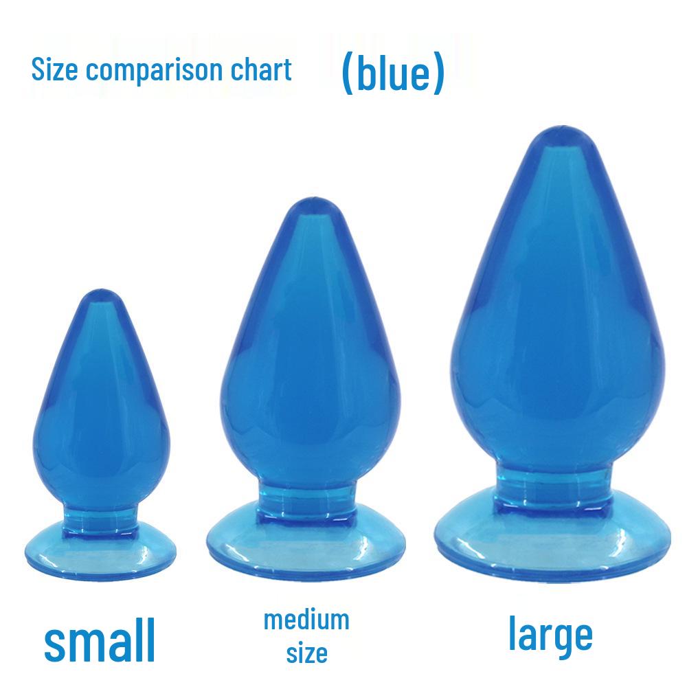Jumbo Transparent Anal Plug Set: Large, Medium, Small High-Clear Beads
