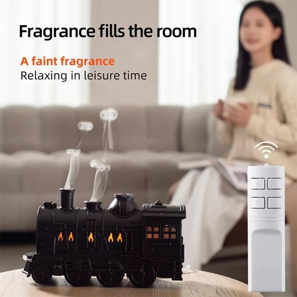 Remote Control Train Shape Diffuser Cool Mist Air Humidifier Essential Oil Diffuser  Home