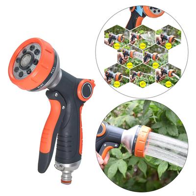 Garden Hose Nozzle Hand Sprayer High Pressure Water Heavy Duty Spray with 8