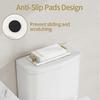 Napkin Holder for Bathroom, Guest Towel Holder Tray for Bathroom, White Guest Napkin Holders with Golden T-Handle, Disposable Hand Towel Tray for Gues