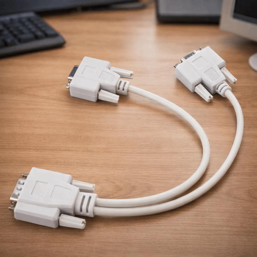 15 PIN SVGA Adapter 25cm Length Splitter Cable Adapter Cable Y Adapter  Display Extension