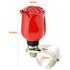 Lunsom Rose Steering Wheel Spinner Resin Flower Handle Spinner Car Control Turning Aid Helper Universal Car (Red)