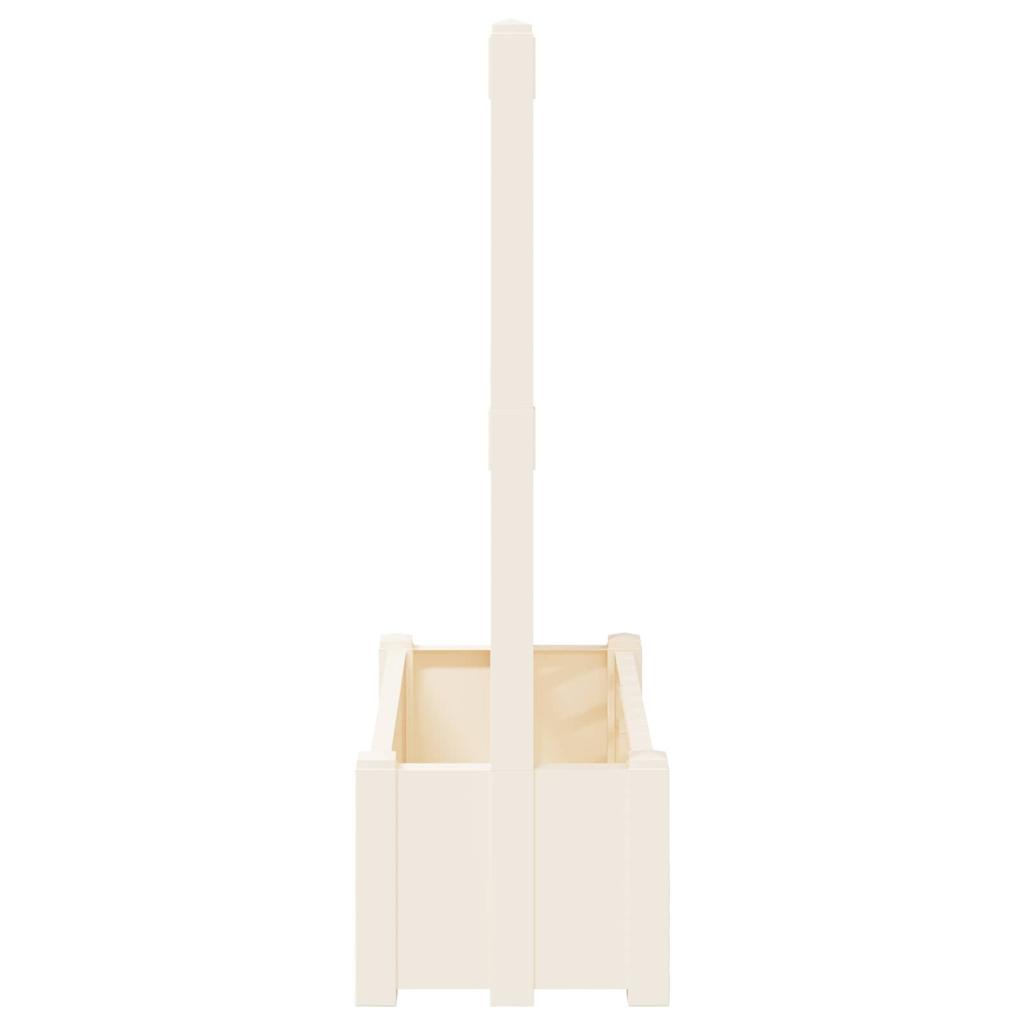 Large Planter with Trellis White 99.5 X 43 X 133.5 Cm PP