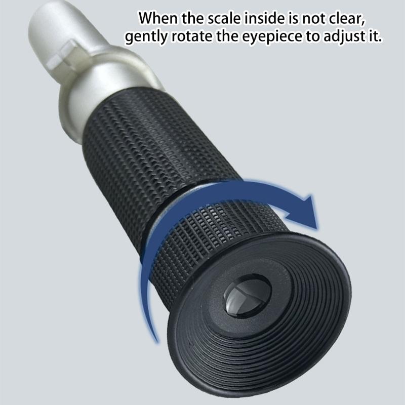 Portable Handheld Sugar Refractometer For Testing Drinks Fruit Juice Sugar Measurement And Density In Ocean Water
