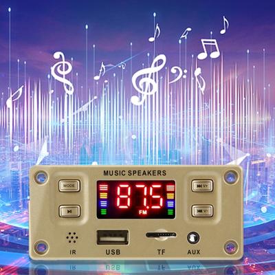 2x50W 100W Amplifier Bluetooth-compatible MP3 Decoder Board 12V DIY MP3 Player Car Radio Module TF USB Microphone Record