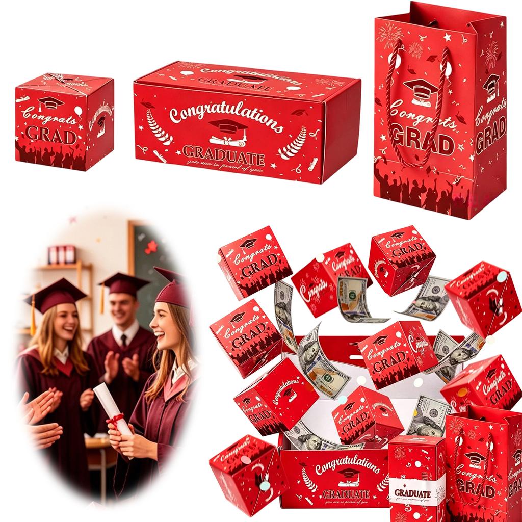 Graduation Surprise Explosion Gift Box Multifunctional Creative Memorable Present Case for Grad Unique Party Favor Ideas