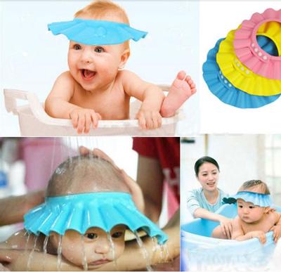1 Adet Ayarlanabilir Duş Bonesi Bebek Sağlığı İçin Şampuanı Korur Su Geçirmez Şapka Çocuk Saç Yıkama Kalkan Şapka