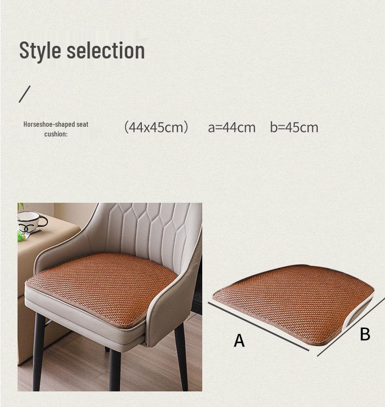 Bamboo Rattan Breathable Summer Seat Cushion for Office or Dining Chair