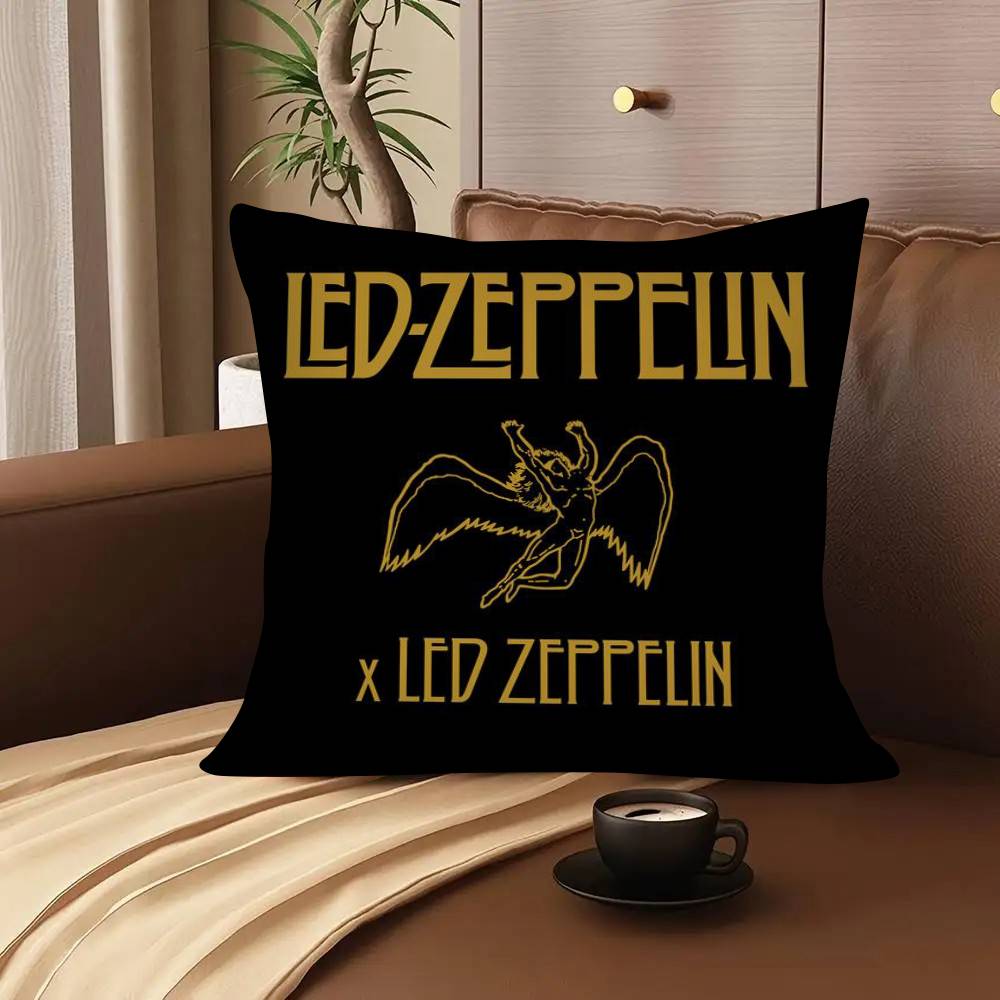 1Pc Band L-Led Z-Zeppelin Pillow Case Fashion Square Pillowcase Bedroom Sofa Room Ins Decoration Leisure