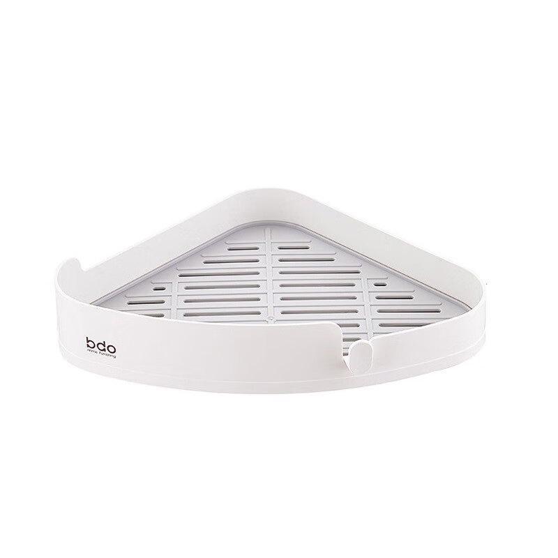 BDO Wall-Mounted Triangular Storage Shelf with Soap Dish