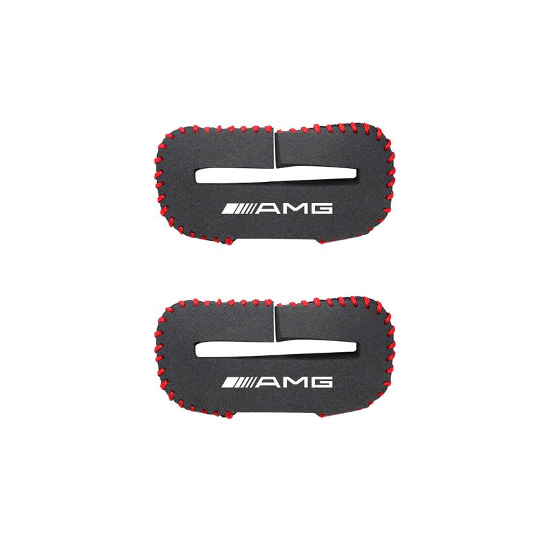 1pc Car Seatbelt Buckle Protector Seat Base Cover Mat Accessories For Mercedes Benz AMG W211 W203 W204 C260 E300L A200L GLA/S/E