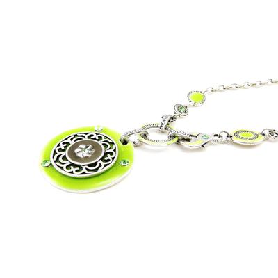 [E7026] - Green 'Babouchka' Designer Necklace
