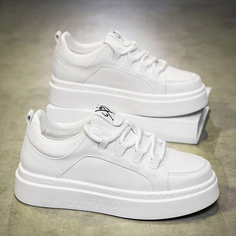 Herren Shell Toe Skate Schuhe mit dicker Sohle – Herbsttrend 2025, höhenverstärkende Freizeitsneaker