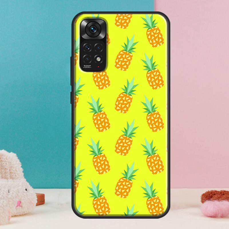 Summer Fruit Pineapple Case For Xiaomi Redmi Note 12 11 10 9 8 Pro 9S 10S 11S 12S Redmi 12C 9A 9C 10A 10C Coque