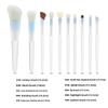 10 gradual change blue loose powder brush eyeshadow brush blush brush smudge brush grooming cover brush eyeliner brush now