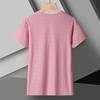 Maglietta da Corsa Riflettente da Donna ad Alta Elasticità Traspirante Asciugatura Rapida Seta di Ghiaccio Top Sportivo per l'Estate Manica Corta Fresca T-shirt Attiva